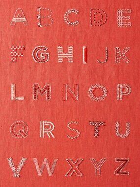 Purl Soho Alphabet Sampler Embroidery Kit NEW Bisque Primitive Farmhouse Decor